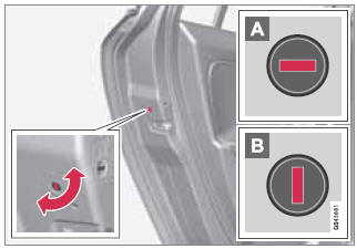 Manually locking a door