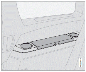 Lift the lid to access the storage compartment.