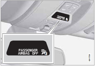 Occupant Weight Sensor (OWS) indicator light