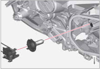 1. Remove the headlight housing from the