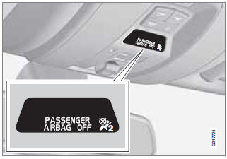 Occupant Weight Sensor (OWS) indicator light