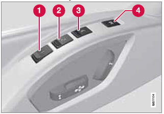 1 - Stored seat position