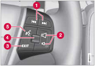 Steering wheel keypad with voice control button