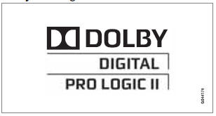 Dolby Surround Pro Logic II distributes stereo sound's two channels to the left/right