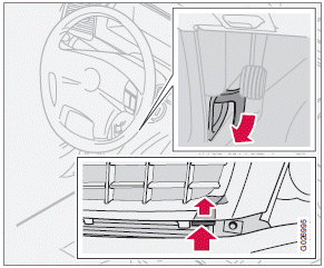 Opening the hood