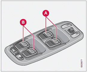 Power window controls