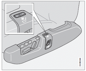 Controls for ventilated front seats
