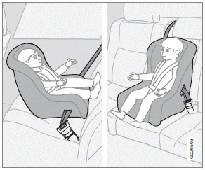 Route the seat belt through the convertible seat