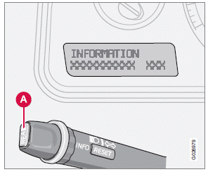 When a warning light in the instrument panel