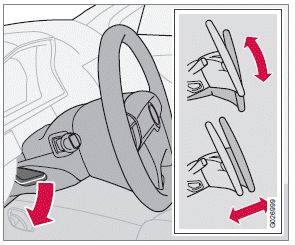 Both the height and the reach of the steering