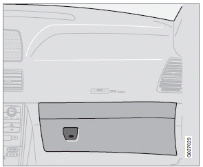 The glove compartment can be used to store