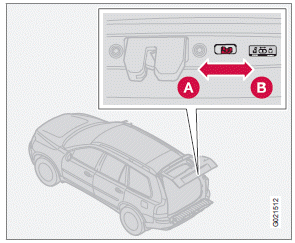 Child safety lock in the tailgate