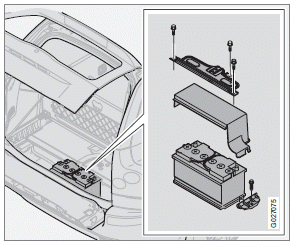 5. Disconnect the positive cable and pull the