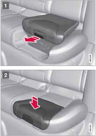 The booster cushion can be folded down completely