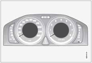 Information displays in the instrument panel