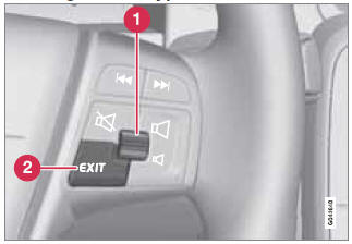 The keypad varies according to the vehicle's equipment